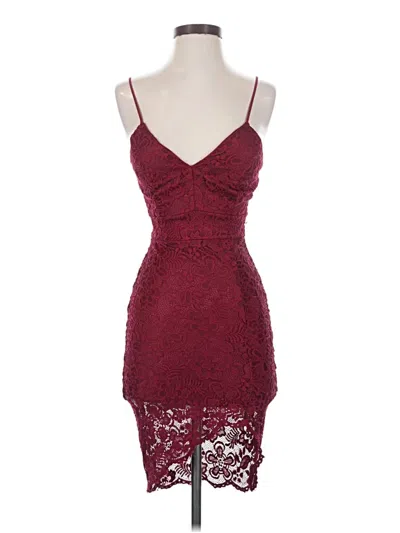 Pre-owned Windsor Cocktail Dress In Burgundy