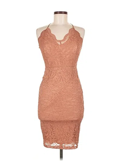 Pre-owned Windsor Cocktail Dress In Tan