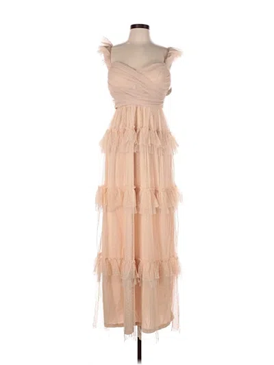 Pre-owned Windsor Cocktail Dress In Tan