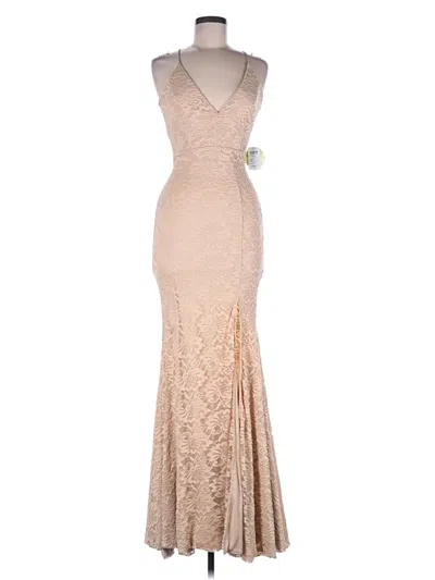 Pre-owned Windsor Cocktail Dress In Tan