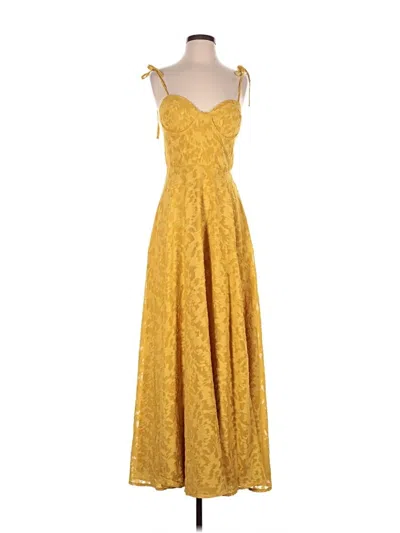 Pre-owned Windsor Cocktail Dress In Yellow