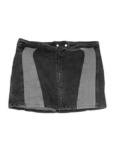 Pre-owned Windsor Denim Skirt In Black