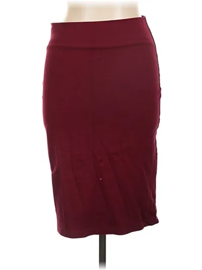 Pre-owned Windsor Formal Skirt In Burgundy