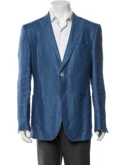 Pre-owned Windsor Hemp Blazer In Blue