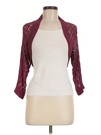 Pre-owned Windsor Kimono In Burgundy