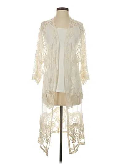 Pre-owned Windsor Kimono In Ivory