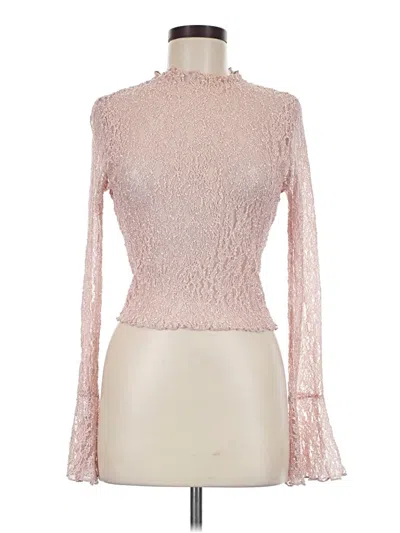 Pre-owned Windsor Long Sleeve Blouse In Pink