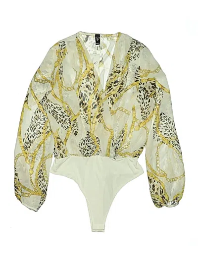 Pre-owned Windsor Long Sleeve Blouse In White