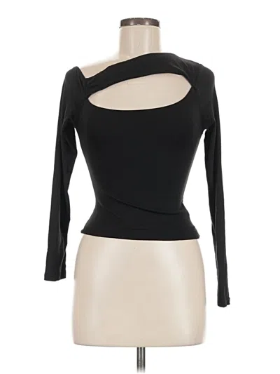 Pre-owned Windsor Long Sleeve Top Black One Shoulder Neckline Tops