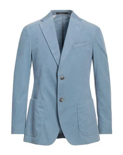 Windsor . Man Blazer Light Blue Size 46 Cotton
