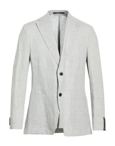 Windsor . Man Blazer Light Grey Size 44 Linen In Gray