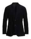 Windsor . Man Blazer Midnight Blue Size 38 Cotton In Black
