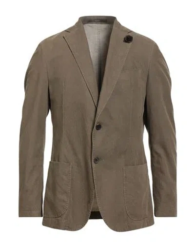Windsor . Man Blazer Military Green Size 46 Cotton