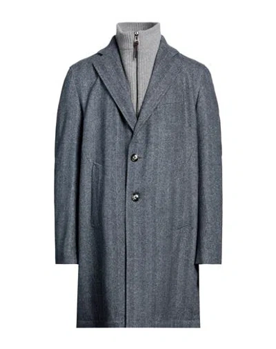 Windsor . Man Coat Slate Blue Size 44 Recycled Wool, Polyamide, Polyester In Gray