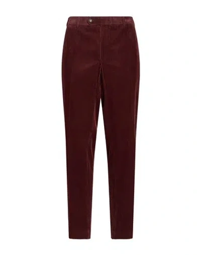 Windsor . Man Pants Burgundy Size 40 Cotton In Red