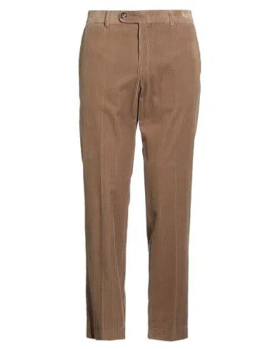WINDSOR WINDSOR. MAN PANTS CAMEL SIZE 38 COTTON