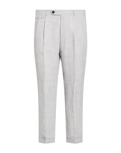 Windsor . Man Pants Light Grey Size 34 Linen In Gray