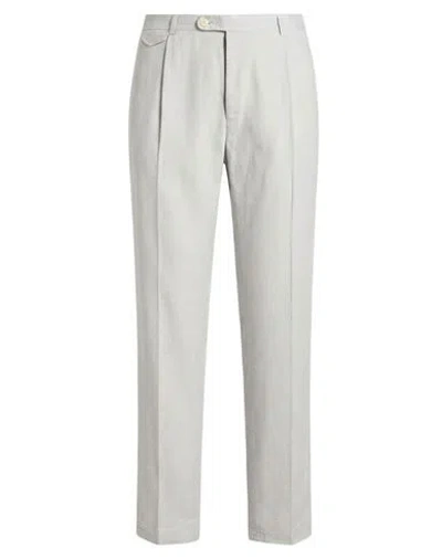 Windsor . Man Pants Sky Blue Size 36 Linen, Lyocell, Elastane In White