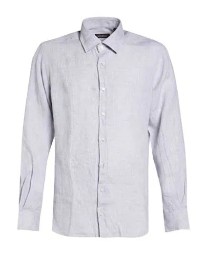 Windsor . Man Shirt Light Grey Size 15 ¾ Linen In Gray