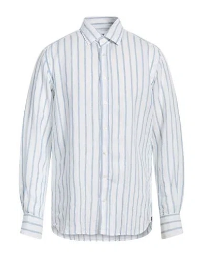 Windsor . Man Shirt Sky Blue Size 16 Linen