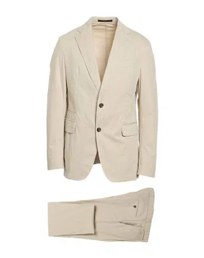 Windsor . Man Suit Beige Size 40 Cotton, Elastane