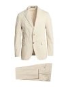 Windsor . Man Suit Beige Size 40 Cotton, Elastane In Neutral
