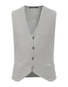 Windsor . Man Tailored Vest Grey Size 44 Polyacrylic, Cotton In Gray