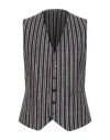Windsor . Man Tailored Vest Midnight Blue Size 42 Virgin Wool, Polyacrylic, Polyester In Gray