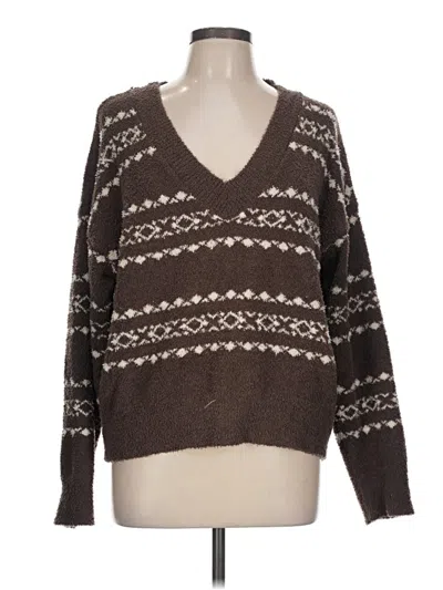Pre-owned Windsor Pullover Sweater In Brown