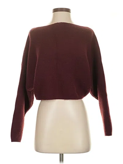 Pre-owned Windsor Pullover Sweater In Burgundy