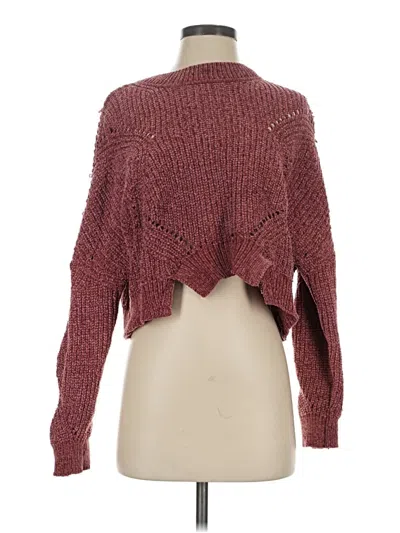 Pre-owned Windsor Pullover Sweater In Burgundy