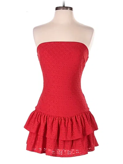 Pre-owned Windsor Romper In Red
