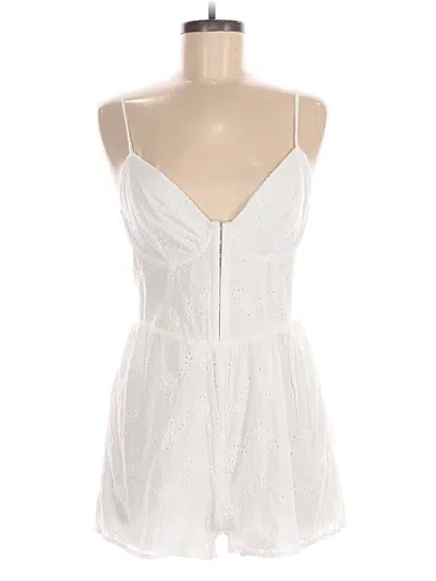 Pre-owned Windsor Romper In White