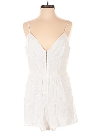 Pre-owned Windsor Romper In White