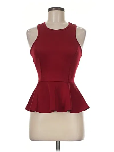 Pre-owned Windsor Sleeveless Blouse In Red