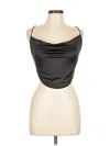 Windsor Sleeveless Top Black Strapless Neckline Tops In Black