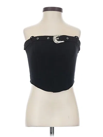 Pre-owned Windsor Sleeveless Top Black Strapless Neckline Tops