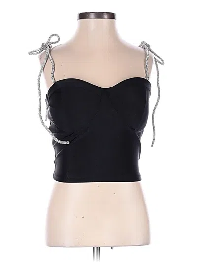 Pre-owned Windsor Sleeveless Top Black Strapless Neckline Tops