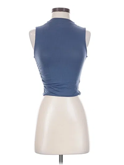 Pre-owned Windsor Sleeveless Top Blue Halter Neckline Tops