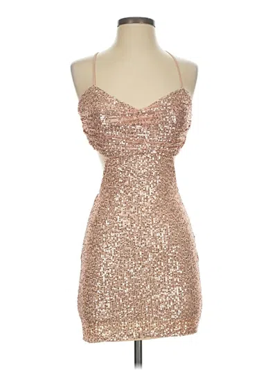 Pre-owned Windsor Sleeveless Top Gold Strapless Neckline Tops