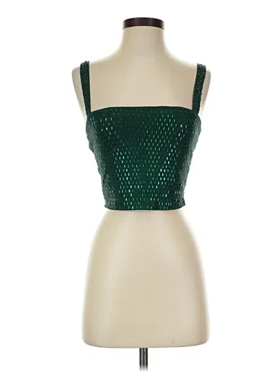 Pre-owned Windsor Sleeveless Top Green Square Neckline Tops