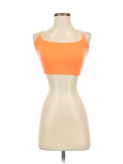 Pre-owned Windsor Sleeveless Top Orange Strapless Neckline Tops