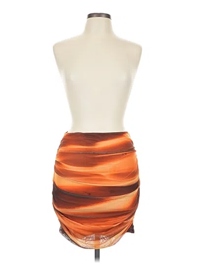 Pre-owned Windsor Sleeveless Top Orange Strapless Neckline Tops