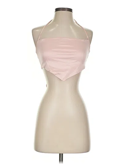 Pre-owned Windsor Sleeveless Top Pink Halter Neckline Tops