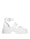 Windsor Smith Woman Sandals White Size 10 Soft Leather In White