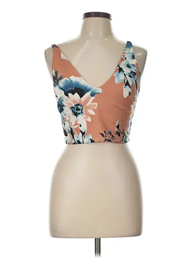 Windsor Tank Top Brown Plunge Neckline Tops