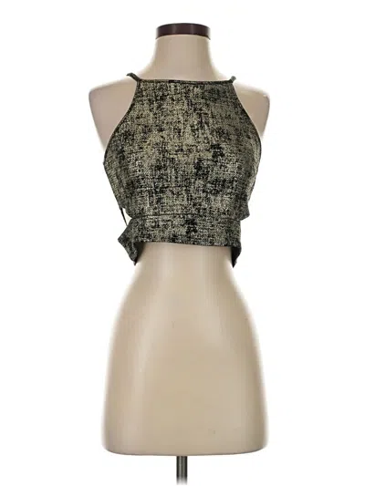 Pre-owned Windsor Tank Top Gold Halter Neckline Tops