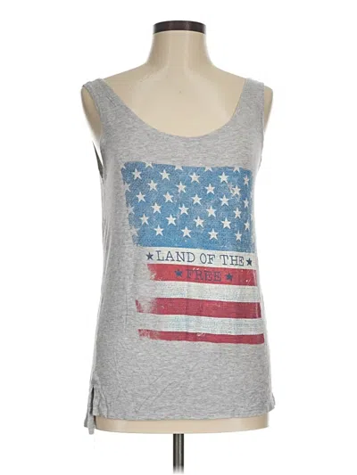 Pre-owned Windsor Tank Top Gray Strapless Neckline Tops