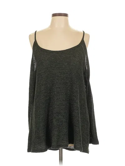 Pre-owned Windsor Tank Top Green Cold Shoulder Neckline Tops