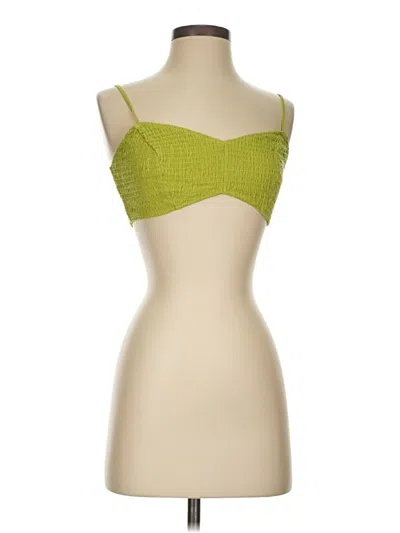 Pre-owned Windsor Tank Top Green Strapless Neckline Tops